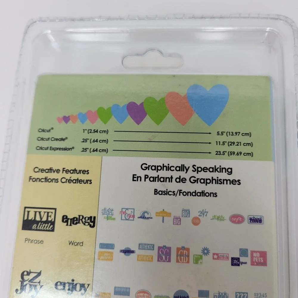 NEW CRICUT GRAPHICALLY SPEAKING CARTRIDGE‎ FACTORY SEALED Crafts